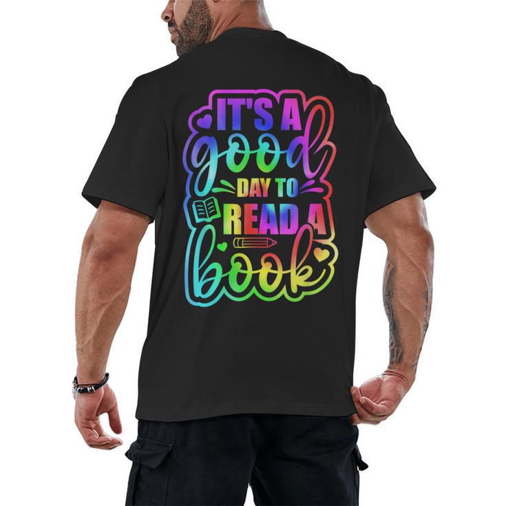 Its A Good Day To Read Book Kids Boys Girls Reading Graphic Men's Back Print T-Shirt