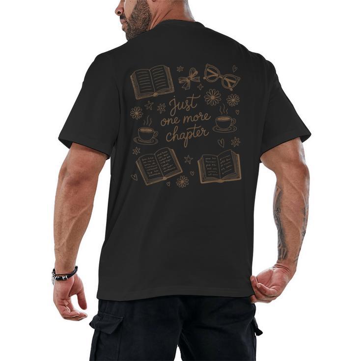 Just One More Chapter Book Lover Reading Men Women Matching Men's Back Print T-Shirt