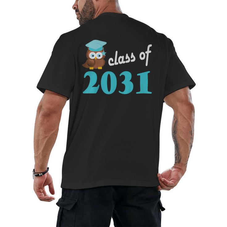 Kids Class Of 2031 Graduation Year T-Shirt Back To School Men's Back Print T-Shirt