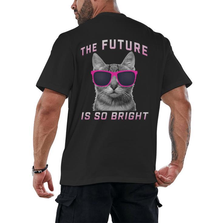 Kids Cool Future Is Bright Kids Graduation Or Birthday Men's Back Print T-Shirt