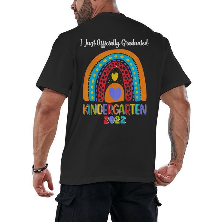 Kids I Officially Graduated Kindergarten Graduation Class Of 2022 Men's Back Print T-Shirt