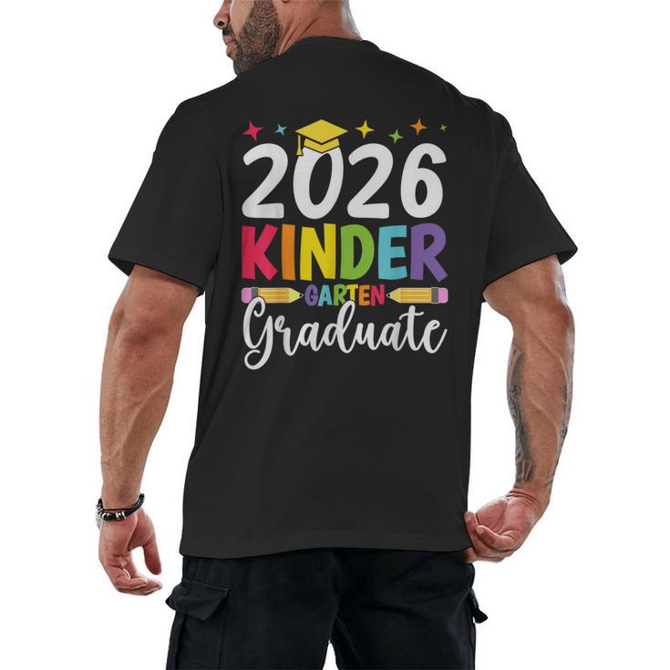 Kindergarten Graduate 2026 Preschool Graduation Kid Boy Girl Men's Back Print T-Shirt