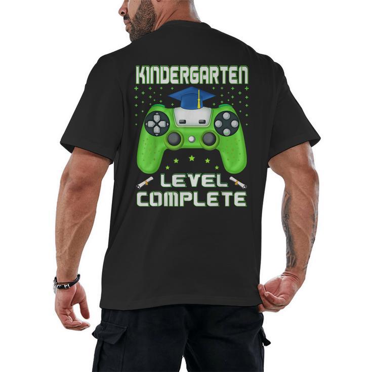 Kindergarten Graduation Level Complete Gamer Class 2024 Kids Men's Back Print T-Shirt