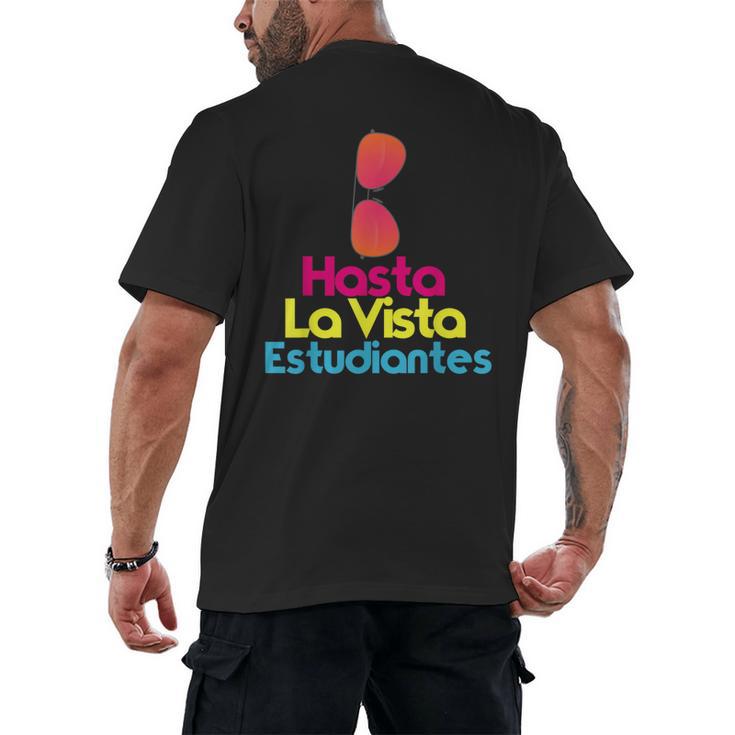 Last Day Of School Spanish Teacher Graduation T-Shirt For Men Women Kids Men's Back Print T-Shirt
