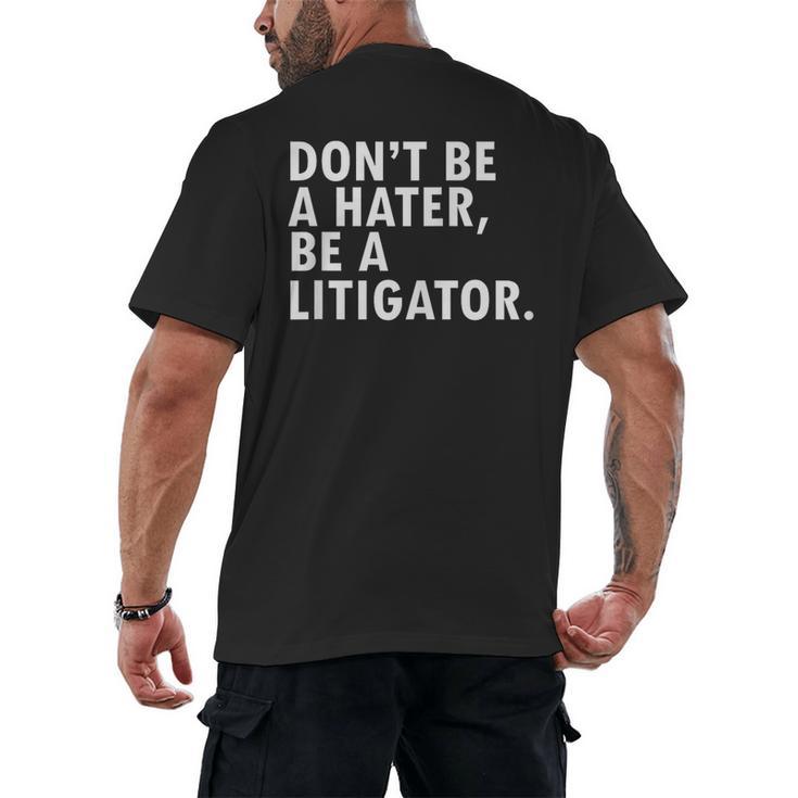 Lawyer Graduation Idea Shirt Law School Men's Back Print T-Shirt