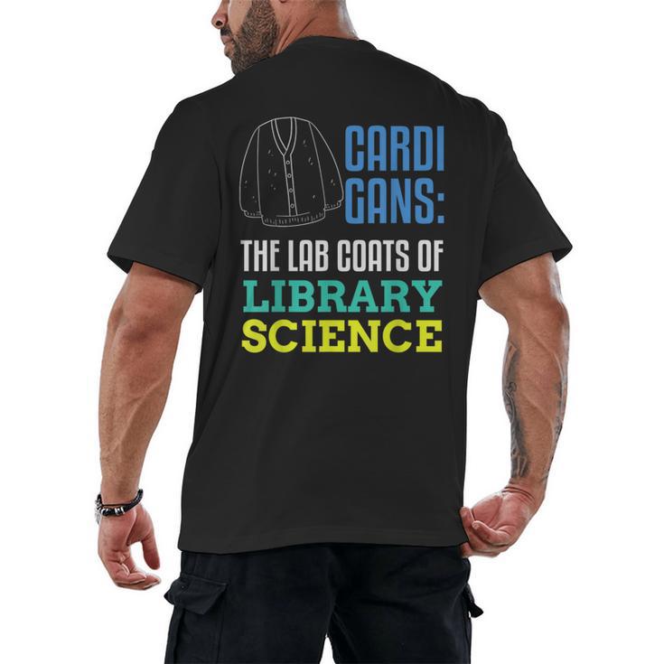 Librarian Library Science Major Masters Degree Graduation Men's Back Print T-Shirt