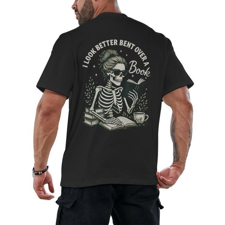 I Look Better Bent Over A Book Men's Back Print T-Shirt