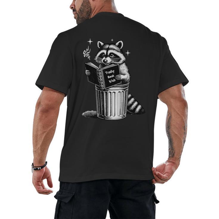 I Love Trashy Book Club Raccoon No Shelf Control Weirdcore Men's Back Print T-Shirt