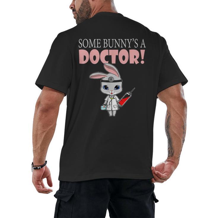 Med School Graduation Bunny Medical New Doctor Men's Back Print T-Shirt