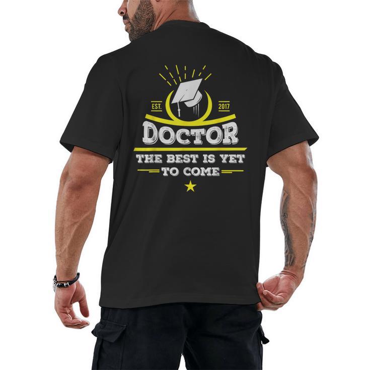 Medical School Graduation Idea For Doctors Men's Back Print T-Shirt