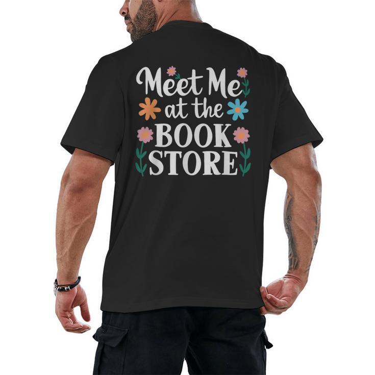 Meet Me At The Book Store Men's Back Print T-Shirt