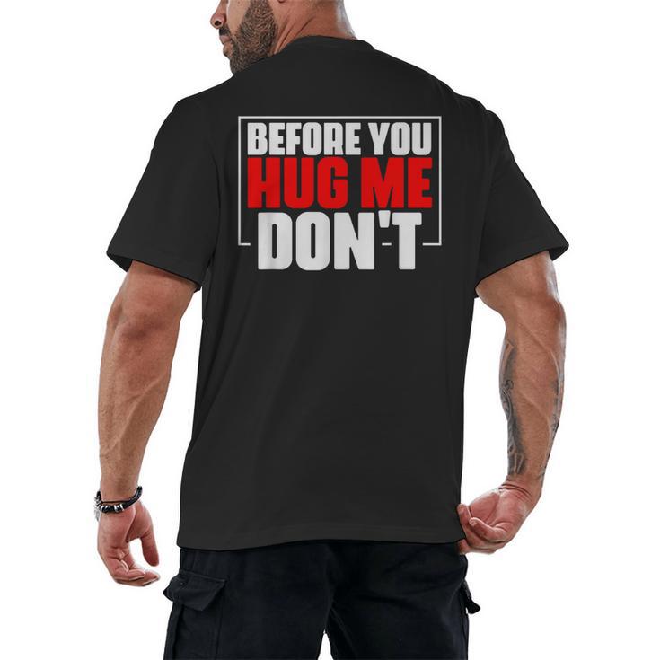 Meme Sarcastic Quotes For Antisocials Introverts Men's Back Print T-Shirt