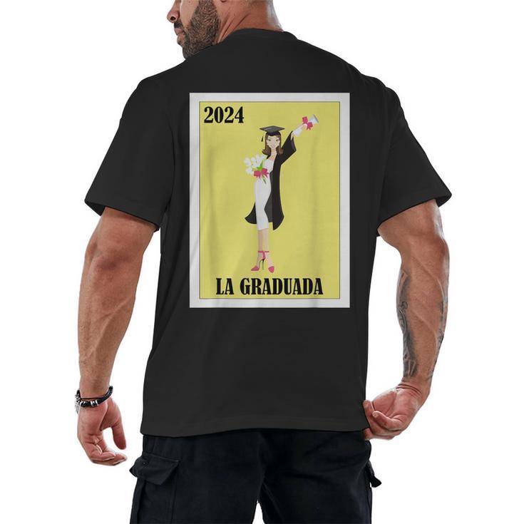 Mexican For Graduation La Graduada 2024 Men's Back Print T-Shirt