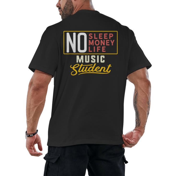 Music Major Student Shirt Graduation College Men's Back Print T-Shirt