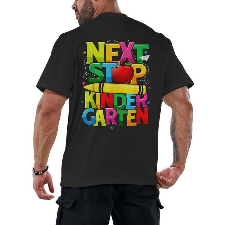 Next Stop Kindergarten Preschool Graduation 2023 Boys Girls Men's Back Print T-Shirt