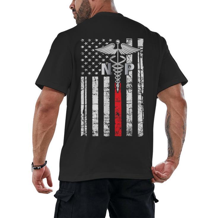 NP Nurse 2026 Practitioner Graduation Vintage Nursing Nurse Men's Back Print T-Shirt