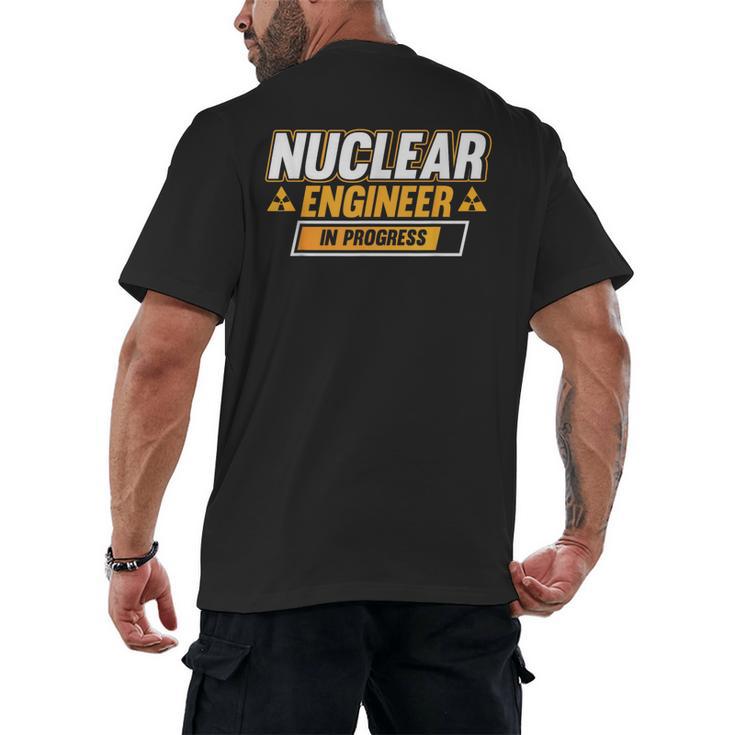 Nuclear Engineer In Progress Engineer Graduation Men's Back Print T-Shirt