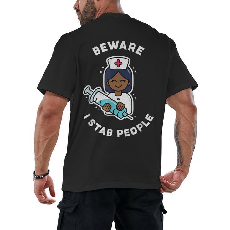 Nurse  & Graduation Men's Back Print T-Shirt