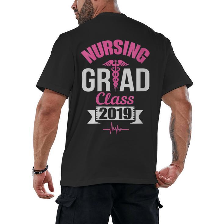Nursing School Graduation Class Of 2019 RN Student Men's Back Print T-Shirt