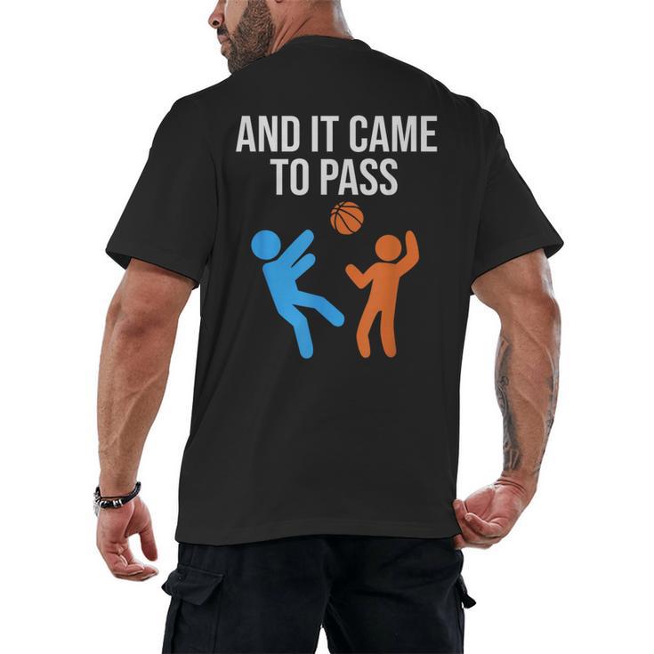 And It Came To Pass Book Of Mormon LDS Missionary Men's Back Print T-Shirt