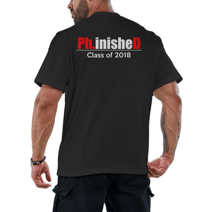 Phinished PhD Graduation T-Shirt For Men And Women Men's Back Print T-Shirt