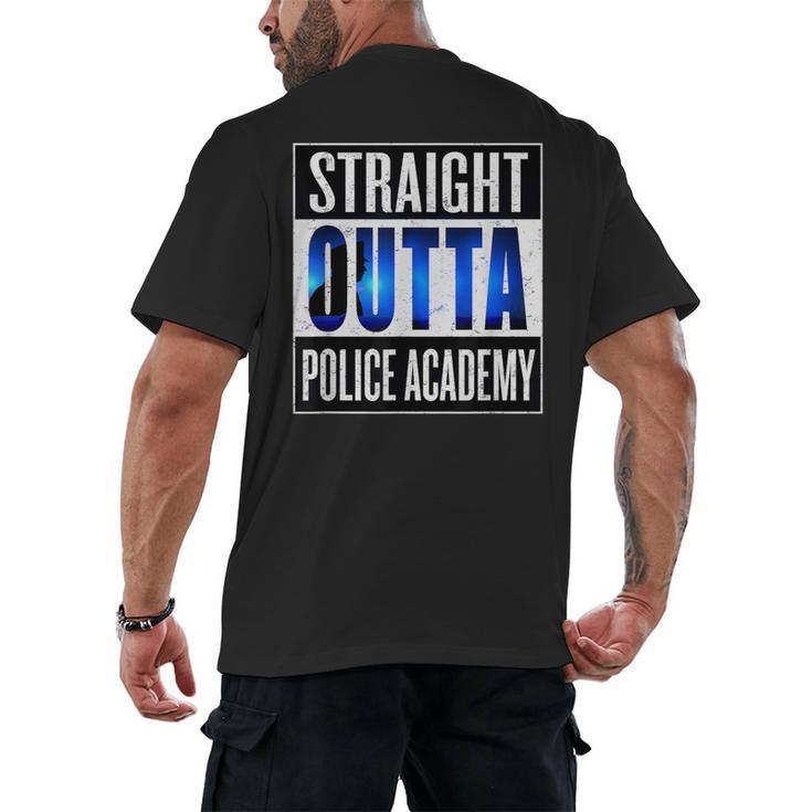 Police Academy Shirt Police Officer Graduation Men's Back Print T-Shirt