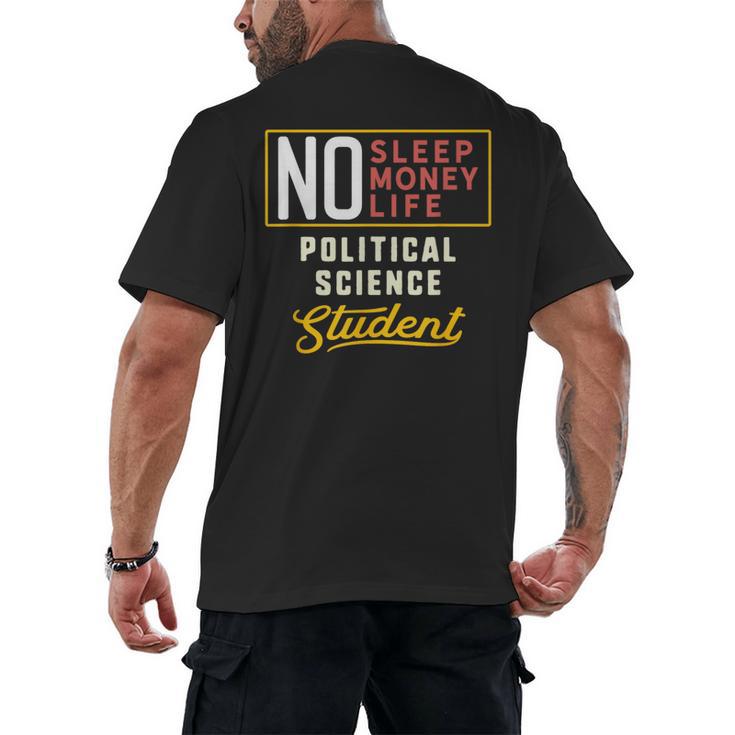 Political Science Major Student Shirt Graduation Men's Back Print T-Shirt