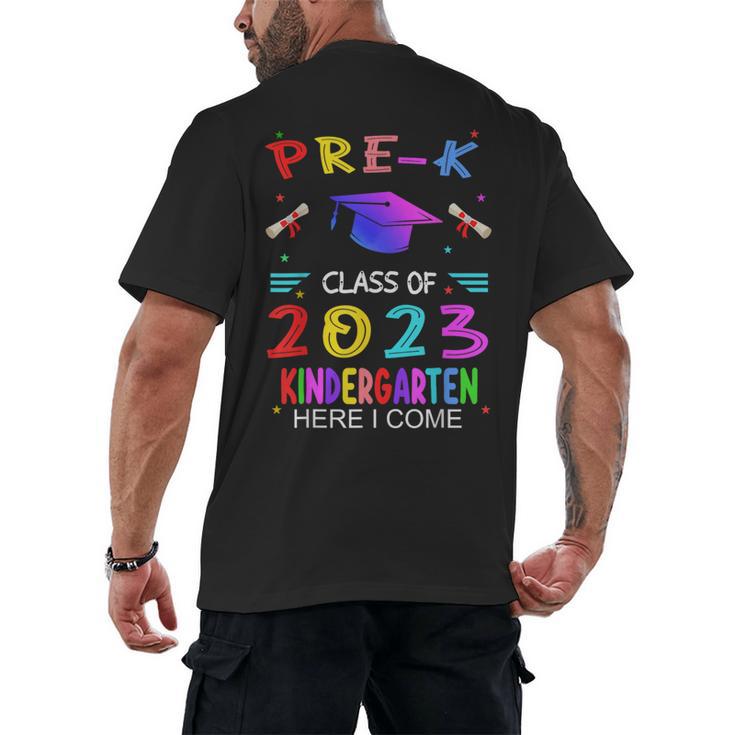 Pre-k Graduation Pre Kindergarten Class Of 2023 Boys Girls Men's Back Print T-Shirt