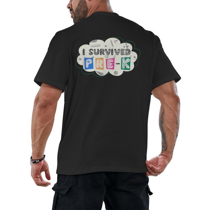 Pre School Graduation Shirts Graduate Grad Pre-K PreK Men's Back Print T-Shirt