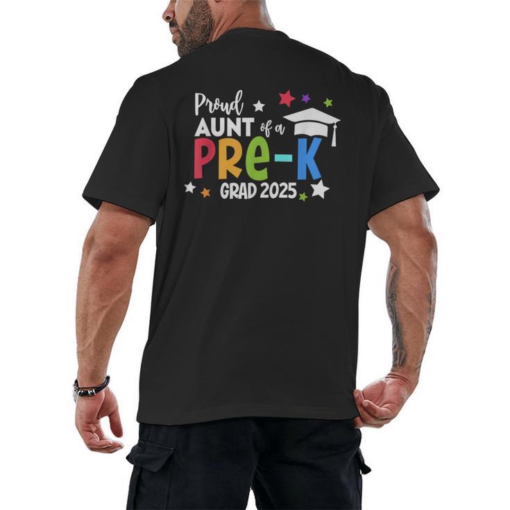 Proud Aunt Of A Pre-K 2025 Graduate Class Of 2025 Graduation Men's Back Print T-Shirt