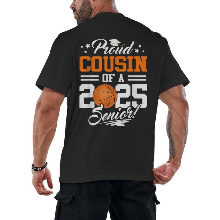 Proud Cousin Of A 2025 Senior Basketball Graduation Men's Back Print T-Shirt
