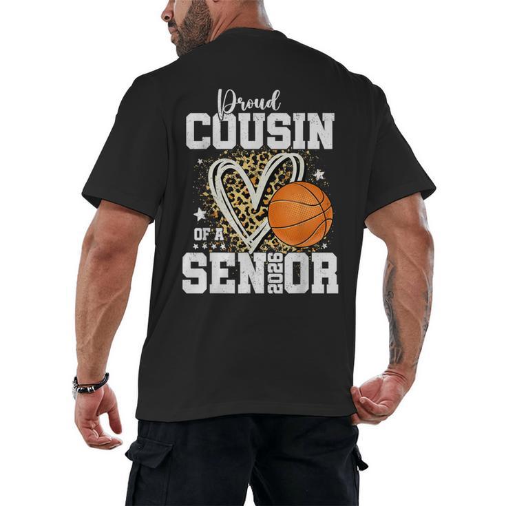 Proud Cousin Of A 2026 Senior Basketball Graduation Leopard Men's Back Print T-Shirt