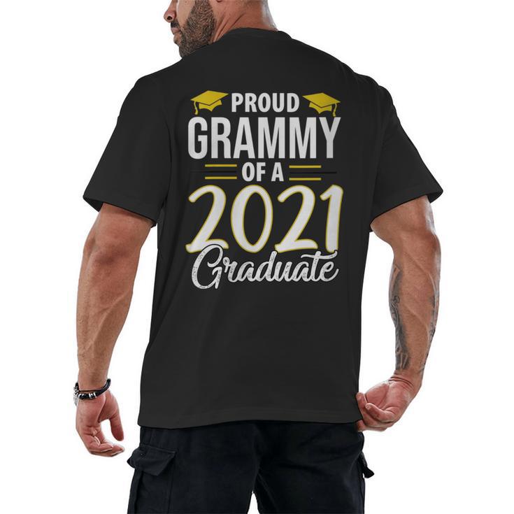Proud Grammy Of A 2021 Graduate Graduation Clothes MBA PhD Men's Back Print T-Shirt