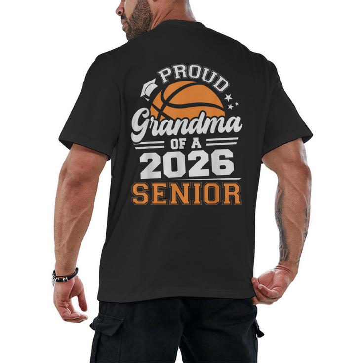 Proud Grandma Of A 2026 Senior Basketball Graduation Men's Back Print T-Shirt