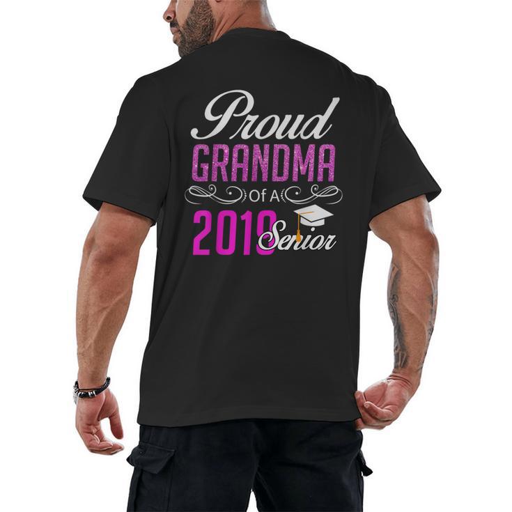 Proud GRANDMA Of A Class 2019 Senior Graduation Men's Back Print T-Shirt