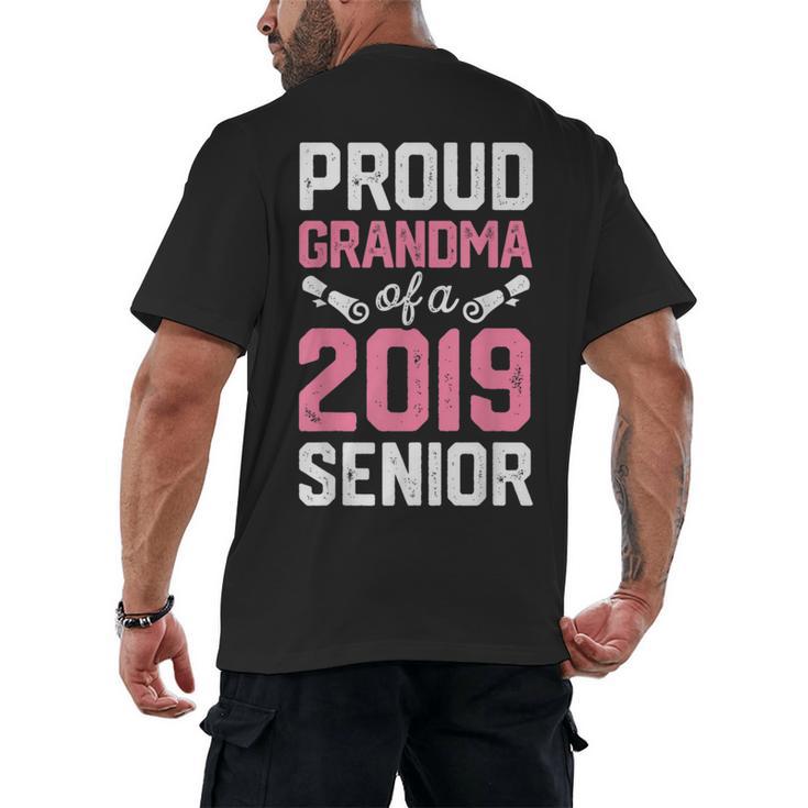 Proud Grandma Of A Class 2019 Senior T Shirt Graduation Men's Back Print T-Shirt