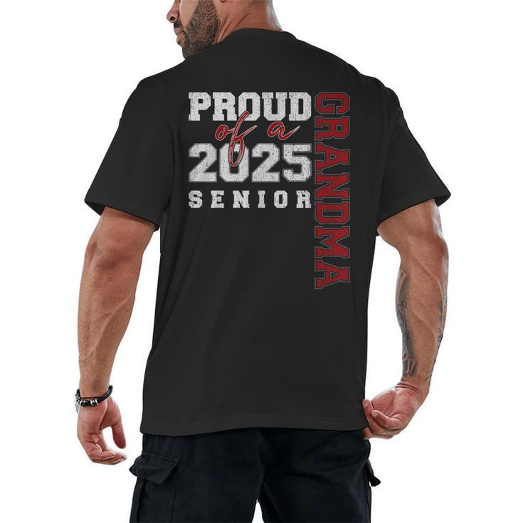 Proud Grandma Of A Class Of 2025 Senior Graduation 25 Men's Back Print T-Shirt