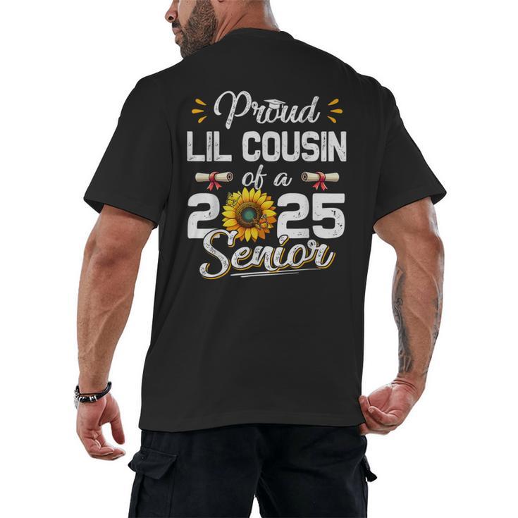 Proud Lil Cousin Of A Class Of 2025 Senior Graduation 2025 Men's Back Print T-Shirt