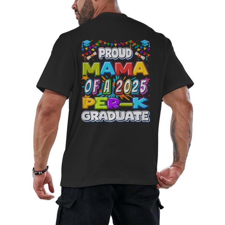 Proud MAMA Of a 2025 PRE-K Graduate -Graduation Men's Back Print T-Shirt