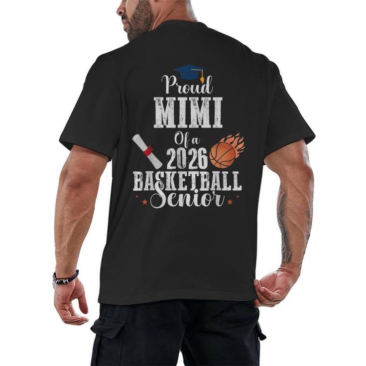 Proud MIMI Of 2026 Basketball Senior Class Graduation Men's Back Print T-Shirt