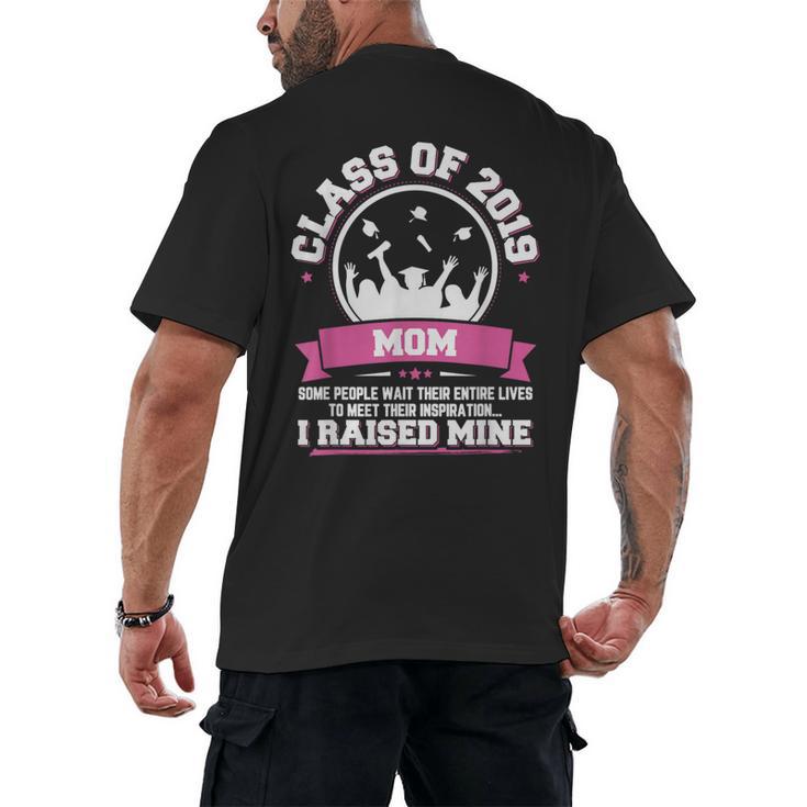 Proud Mom Of A Class Of 2019 Graduate TShirt Graduation Men's Back Print T-Shirt