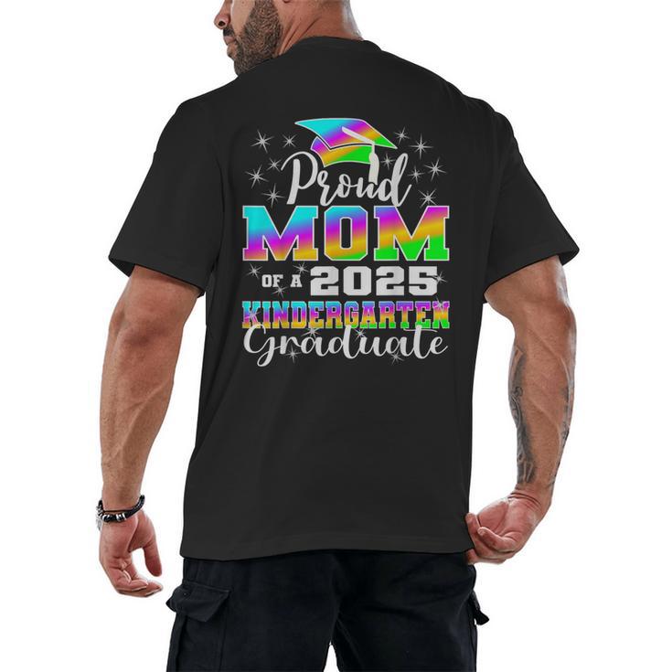 Proud Mom Of Kindergarten Graduate 2025 Graduation Mom Men's Back Print T-Shirt