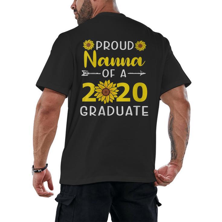 Proud Nanna Of 2020 Graduate Class Of 2020 Graduation Men's Back Print T-Shirt