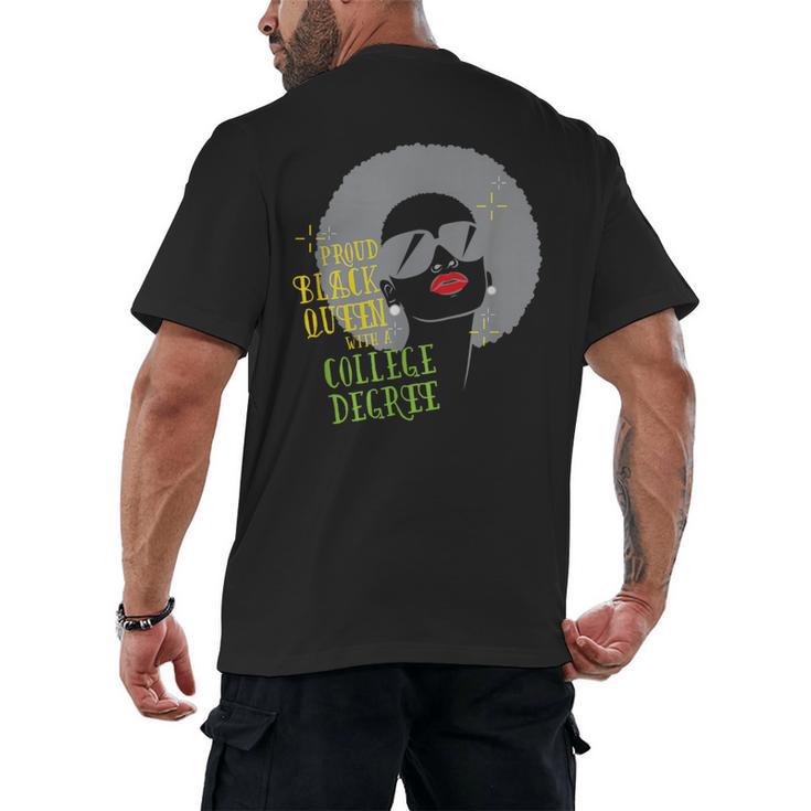 Proud Queen College Graduation Men's Back Print T-Shirt