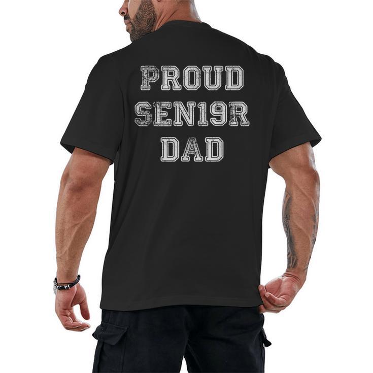 Proud Senior Dad 2019 High School Graduation Shirt Dad Tee Men's Back Print T-Shirt