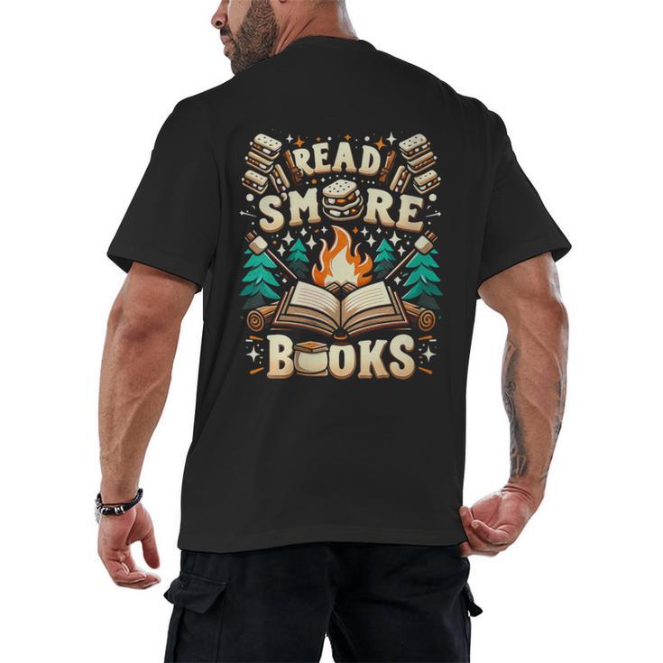Read More Books Camping Outdoors Travel Campfire Smores Men's Back Print T-Shirt