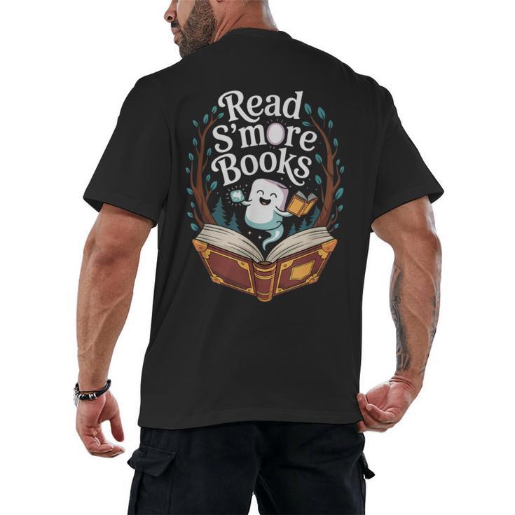 Read S'More Books Camping Outdoors Travel Campfire Men's Back Print T-Shirt