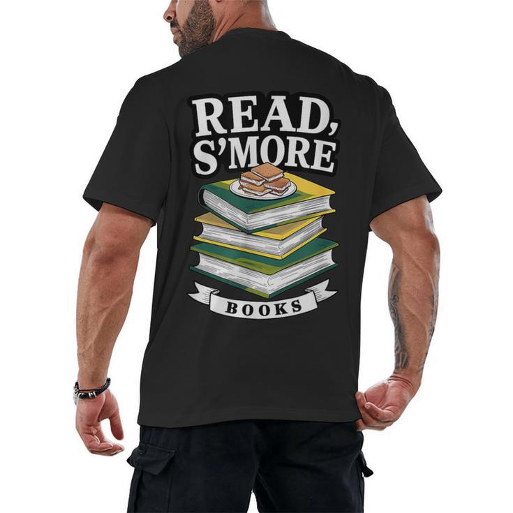 Read S'More Books Marshmallow Reading Smores Men's Back Print T-Shirt