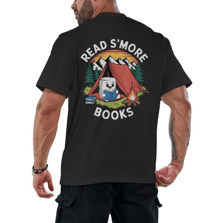 Read S'More Books Reading Camping Smores Kawaii S'Mores Men's Back Print T-Shirt