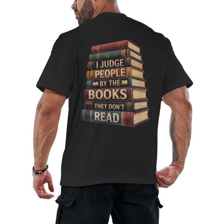 Reading Book Men's Back Print T-Shirt